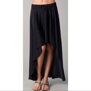 NWT Enza Costa Black Asymmetrical Skirt